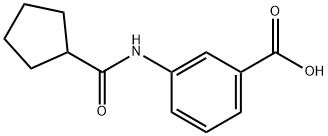 3-[(CYCLOPENTYLCARBONYL)AMINO]BENZOIC ACID Structure