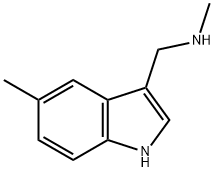 METHYL-(5-METHYL-1H-INDOL-3-YLMETHYL)-AMINE Structure