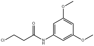 3-chloro-N-(3,5-dimethoxyphenyl)propanamide Structure