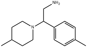 2-(4-methylphenyl)-2-(4-methylpiperidin-1-yl)ethanamine 구조식 이미지