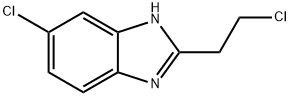 6-CHLORO-2-(2-CHLOROETHYL)-1H-BENZIMIDAZOLE 구조식 이미지
