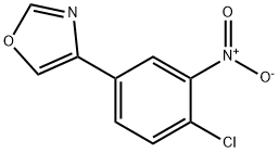 4-(4-클로로-3-니트로페닐)옥사졸 구조식 이미지