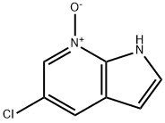 1H-pyrrolo[2,3-b]pyridine, 5-chloro-, 7-oxide Structure