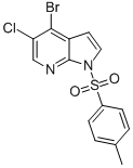 1H-Pyrrolo[2,3-b]pyridine, 4-bromo-5-chloro-1-[(4-methylphenyl)sulfonyl]- Structure