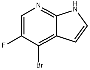 1H-Pyrrolo[2,3-b]pyridine, 4-broMo-5-fluoro- Structure