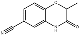 2-METHYL-3-OXO-3,4-DIHYDRO-2H-BENZO[B][1,4]OXAZINE-6-CARBONITRILE 구조식 이미지