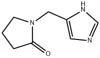 2-Pyrrolidinone,  1-(1H-imidazol-5-ylmethyl)- Structure
