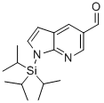 1H-Pyrrolo[2,3-b]pyridine-5-carboxaldehyde, 1-[tris(1-methylethyl)silyl]- Structure