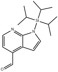 1H-Pyrrolo[2,3-b]pyridine-4-carboxaldehyde, 1-[tris(1-methylethyl)silyl]- 구조식 이미지