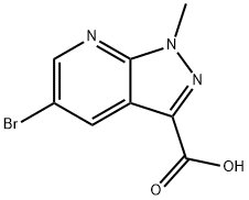 5-broMo-1-Methyl-1H-pyrazolo[3,4-b]pyridine-3-carboxylic acid Structure