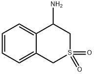 3,4-dihydro-1H-S,S-Di-oxo-isothiochromen-4-amine hydrochloride Structure