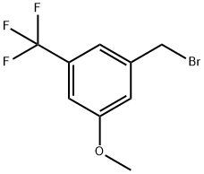 1-(브로모메틸)-3-메톡시-5-(트리플루오로메틸)벤젠,3-(브로모메틸)-5-(트리플루오로메틸)페닐메틸에테르 구조식 이미지