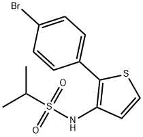 2-PropanesulfonaMide, N-[2-(4-broMophenyl)-3-thienyl]- Structure