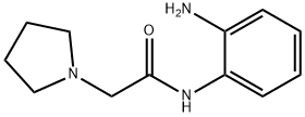 N-(2-아미노페닐)-2-(1-PYR롤리디닐)아세트아미드 구조식 이미지