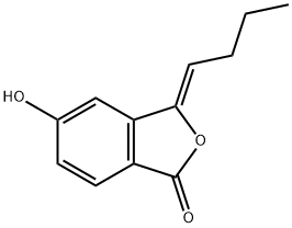 3-[(Z)-Butylidene]-5-hydroxyisobenzofuran-1(3H)-one 구조식 이미지