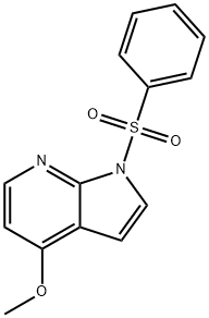 1H-Pyrrolo[2,3-b]pyridine, 4-methoxy-1-(phenylsulfonyl)- Structure