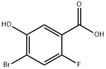 4-Bromo-2-fluoro-5-hydroxybenzoic acid 구조식 이미지