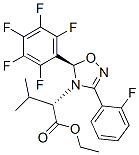 (S)-ETHYL 2-((R)-3-(2-FLUOROPHENYL)-5-(PERFLUOROPHENYL)-1,2,4-OXADIAZOL-4(5H)-YL)-3-METHYLBUTANOATE 구조식 이미지