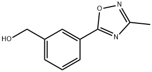 3-(3-메틸-1,2,4-옥사디아졸-5-일)벤질알코올 구조식 이미지