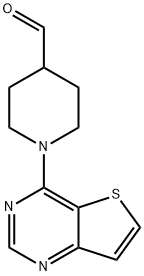 1-(티에노[3,2-d]피리미딘-4-일)피페리딘-4-카르복스알데히드 구조식 이미지