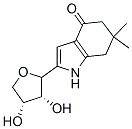 6,6-dimethyl-2-erythrofuranosyl-4,5,6,7-tetrahydroindol-4-one Structure