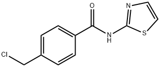 4-클로로메틸-N-티아졸-2-일-벤자미드 구조식 이미지