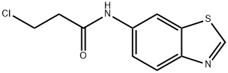 N-Benzothiazol-6-yl-3-chloro-propionaMide, 98+% C10H9ClN2OS, MW: 240.71 Structure