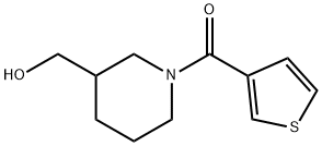 (3-HydroxyMethyl-piperidin-1-yl)-thiophen-3-yl-Methanone, 98+% C11H15NO2S, MW: 225.31 Structure