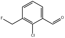 2-CHLORO-3-FLUOROMETHYLBENZALDEHYDE Structure