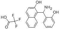1-A-AMINO(2-HYDROXYPHENYL)METHYL-2-NAPHTHOL TRIFLUOROACETATE Structure