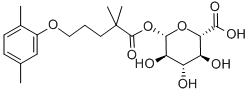 GEMFIBROZIL 1-O--GLUCURONIDE 구조식 이미지