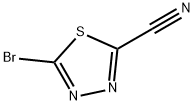 5-broMo-1,3,4-thiadiazole-2-carbonitrile Structure