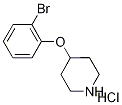 2-Bromophenyl 4-piperidinyl ether hydrochloride Structure