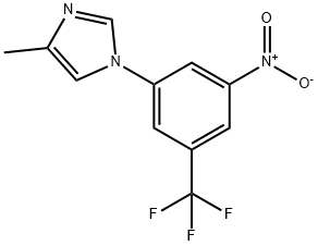 1H-IMidazole, 4-Methyl-1-[3-nitro-5-(trifluoroMethyl)phenyl]- 구조식 이미지