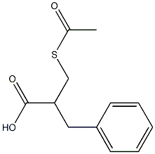 2-[(Acetylthio)methyl]-phenylpropionic acid 구조식 이미지