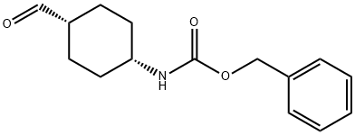 cis-4-(BenzyloxycarbonylaMino)cyclohexanecarboxaldehyde, 97% Structure