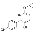 N-BOC-2-(4''-CHLOROPHENYL)-L-GLYCINE Structure