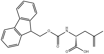 Fmoc-4,5-dehydro-D-leu-OH Structure