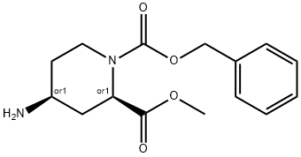 4-AMINO-PIPERIDINE-1,2-DICARBOXYLIC ACID 1-BENZYL ESTER 2-METHYL ESTER Structure