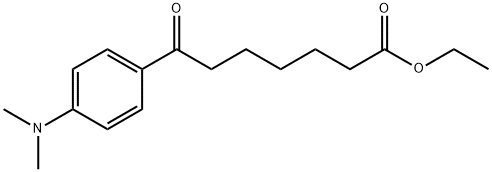 ETHYL 7-[4-(N,N-DIMETHYLAMINO)PHENYL]-7-OXOHEPTANOATE Structure