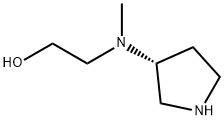 2-[Methyl-(3R)-3-pyrrolidinylamino]-ethanol Structure