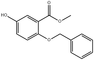 2-벤질옥시-5-하이드록시-벤조산메틸에스테르 구조식 이미지