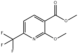 Methyl 2-methoxy-6-(trifluoromethyl)nicotinate 구조식 이미지