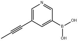 5-(prop-1-ynyl)pyridin-3-ylboronic acid 구조식 이미지