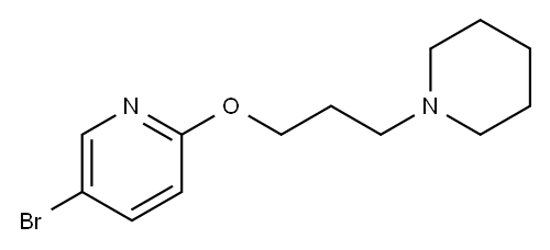 5-bromo-2-(3-piperidin-1-yl-propoxy)-pyridine 구조식 이미지