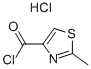 2-메틸-1,3-티아졸-4-카르보닐클로라이드염산염 구조식 이미지