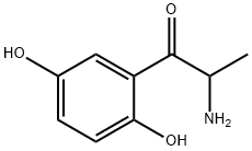 1-Propanone,  2-amino-1-(2,5-dihydroxyphenyl)- Structure