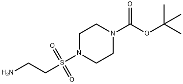 4-[(2-아미노에틸)술포닐]-1-BOC-피페라진 구조식 이미지