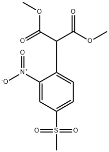 디메틸2-(4-(메틸술포닐)-2-니트로페닐)말로네이트 구조식 이미지