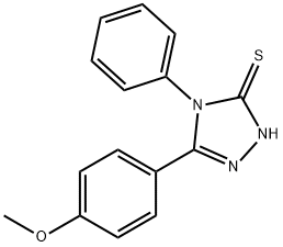 5-(4-METHOXY-PHENYL)-4-PHENYL-4H-[1,2,4]TRIAZOLE-3-THIOL 구조식 이미지